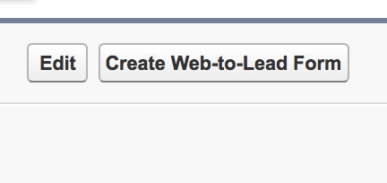 Salesforce Web-to-lead form create button