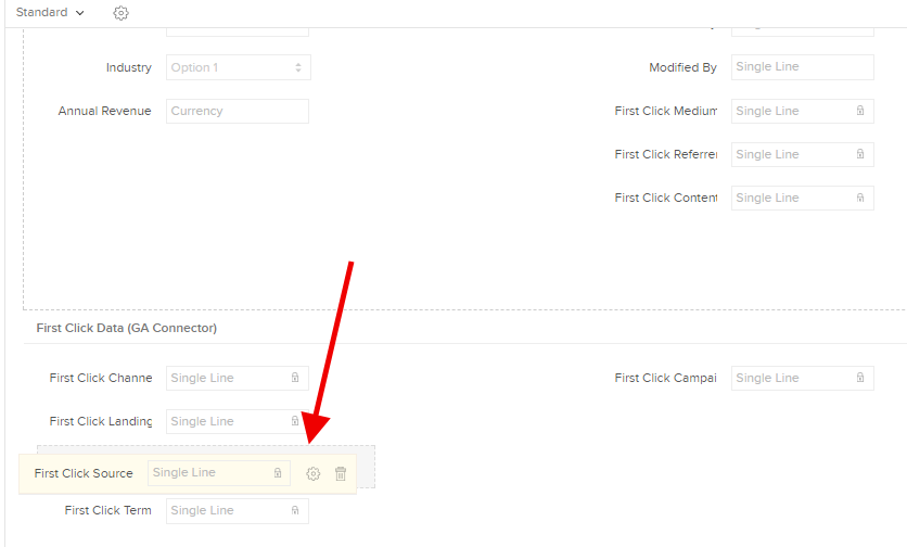 New section in Layout Zoho CRM