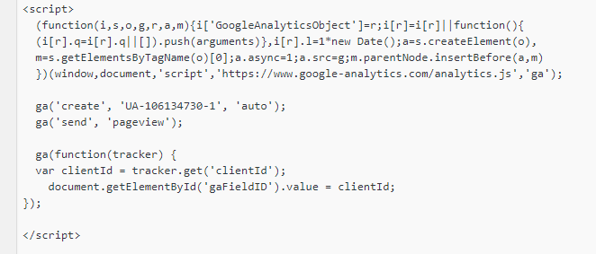 Google Analytics Script